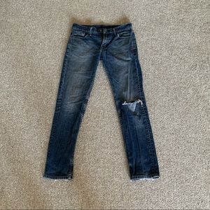 LEVI STRAUSS & CO. Distressed Blue Jeans, Men’s 30x32